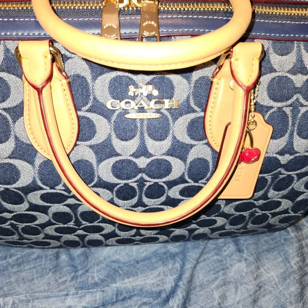 COACH Rowan Large Satchel Bag in Signature Canvas